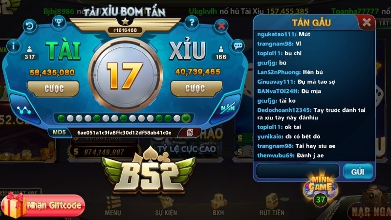 Bí quyết chơi Tài Xỉu B52 CLUB dễ ăn nổ hũ